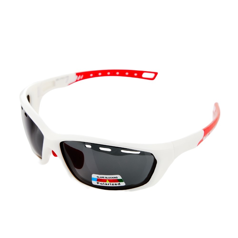 【Z-POLS】新一代TR彈性輕量質感珍珠白抗UV400頂級運動偏光眼鏡(Polarized寶麗來偏光防悶設計)