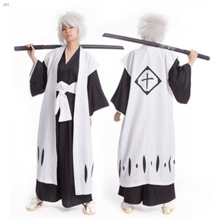 【臺灣 出貨】◊死神cos服 十隊 日番 谷冬獅郎 cosplay 服裝 長袖短袖羽織服 二次元 露琪亞死霸裝 角色扮演