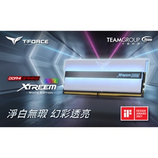 十銓 T-Force 雪白版幻鏡炫彩 DDR4 3200 32G 記憶體 白色 記憶體