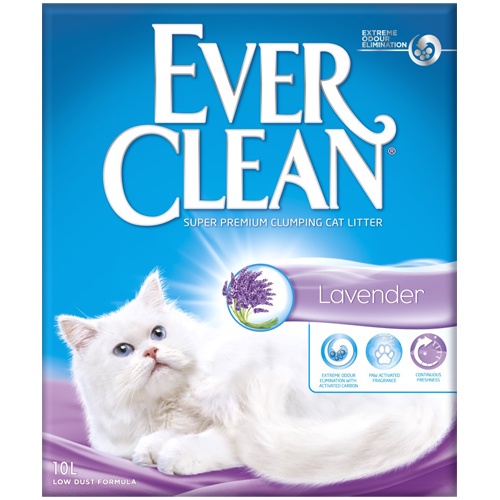 【寵物王國】EVER CLEAN藍鑽-【歐規】薰衣草結塊貓砂10L(9kg)【宅配免運】