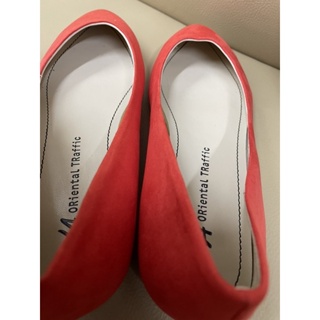 Image of thu nhỏ 全新 WA ORiental TRaffic 橘紅色 低跟鞋 金屬跟 尖頭鞋 36號 23cm 女鞋 #2