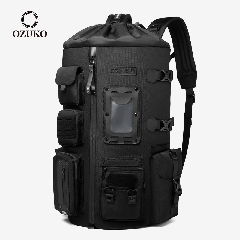 Ozuko 大容量防水戶外運動旅行男士 17 英寸筆記本電腦背包