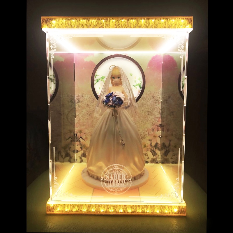 【唯暖暖】Aniplex+ Fate 十週年 Saber～10th 皇家禮服ver 壓克力 PVC 公仔 展示盒