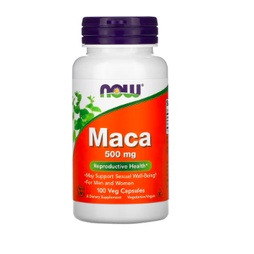 美國代購NOW Foods, Maca 瑪卡素食膠囊，500mg/100粒裝, 秘魯人蔘 ～ 超低價