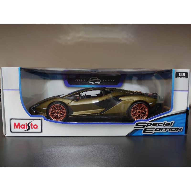 【佛系賣家】Maisto Lamborghini Sian FKP 37 Costco 聖誕 1/18 禮物 藍寶堅尼