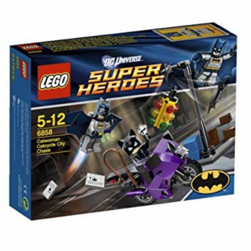 LEGO 樂高6858 蝙蝠俠 貓女 機車追逐