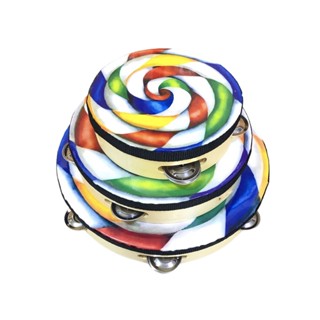 【臺灣弦樂打擊樂器專賣店】棒棒糖鈴鼓 鈴鼓 棒棒糖鼓 10吋 十吋 奧福樂器 兒童樂器 啟蒙 節奏樂器 奧爾福 ORFF