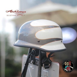 《美式工廠》台灣 AirRunner 德軍 鋼盔 安全帽 Scallop 飛標 白/灰