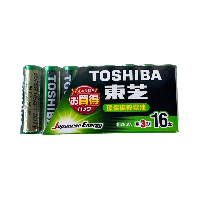【TOSHIBA】碳鋅電池 3號 (16 入) | 官方網路店