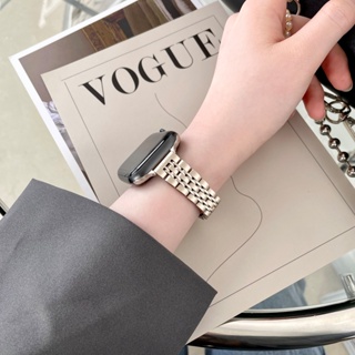女款 顯瘦 細款金屬錶帶 適用於 Apple Watch ultra S9 8 7 4 5 6 SE 45mm 49mm