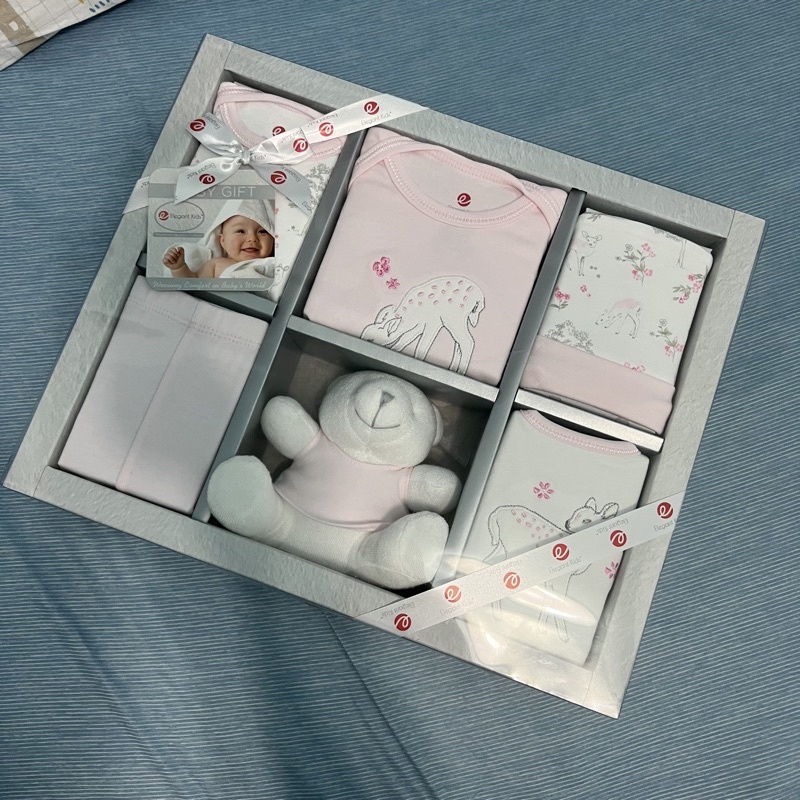 美國elegant kids 6件式嬰兒彌月禮盒