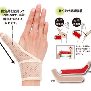 [正品開發票 限時促銷] Alphax 拇指護腕 手腕支撐護套 姆指護腕套 親膚質感 柔軟材質 日本製