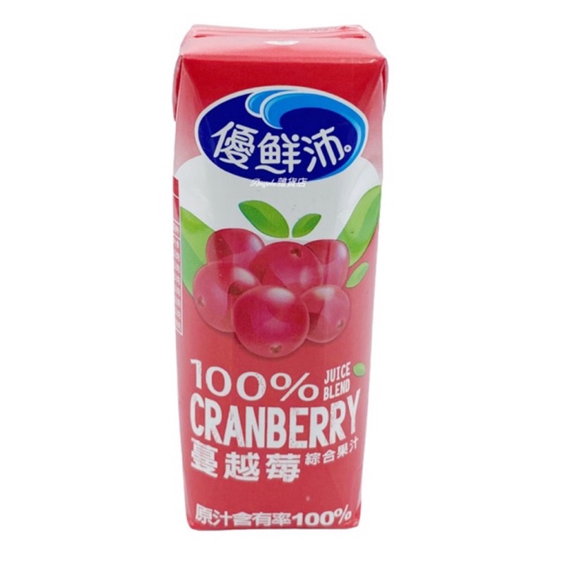 優鮮沛 蔓越莓綜合果汁（原汁含有率100%）250ml