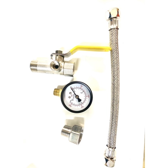 （把手型）試水壓力錶 水壓測試器 水壓閥 水壓錶 球閥