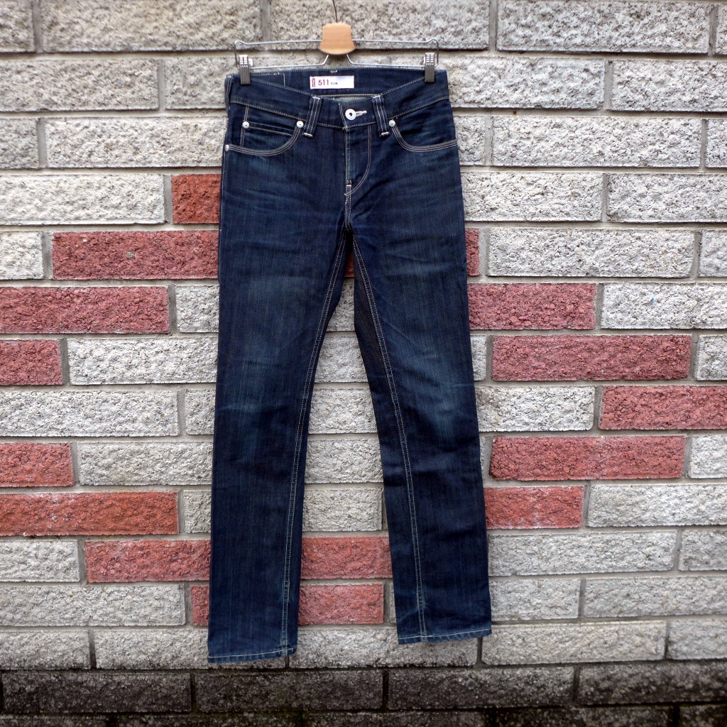 levis 511 二手牛仔褲-正品 直筒 日本製- (levis EU511-0035)-W30 L33