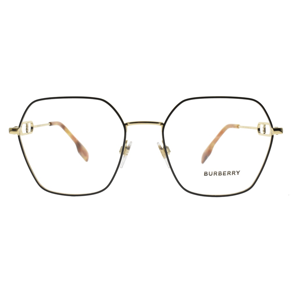 BURBERRY 光學眼鏡 B1361 1326 經典LOGO款 眼鏡框 - 金橘眼鏡