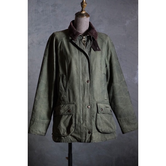 Barbour Vintage Beadnell Wax Jacket 英國古著 經典油布上蠟外套 女款 英國皇室認證