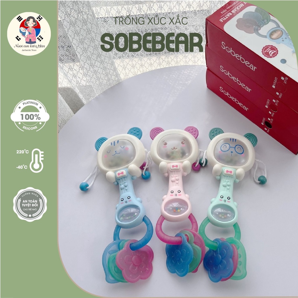 Sobebear 骰子鼓,塑料花生刺激寶寶的大腦