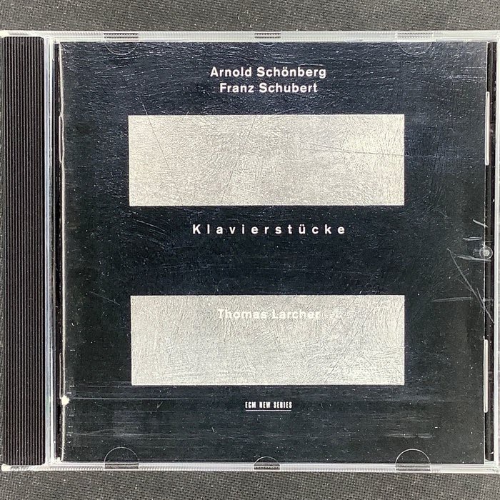 Schoenberg荀白克/Schubert舒伯特-鋼琴曲集 Larcher拉赫爾/鋼琴 舊版德國01首版 ECM唱片