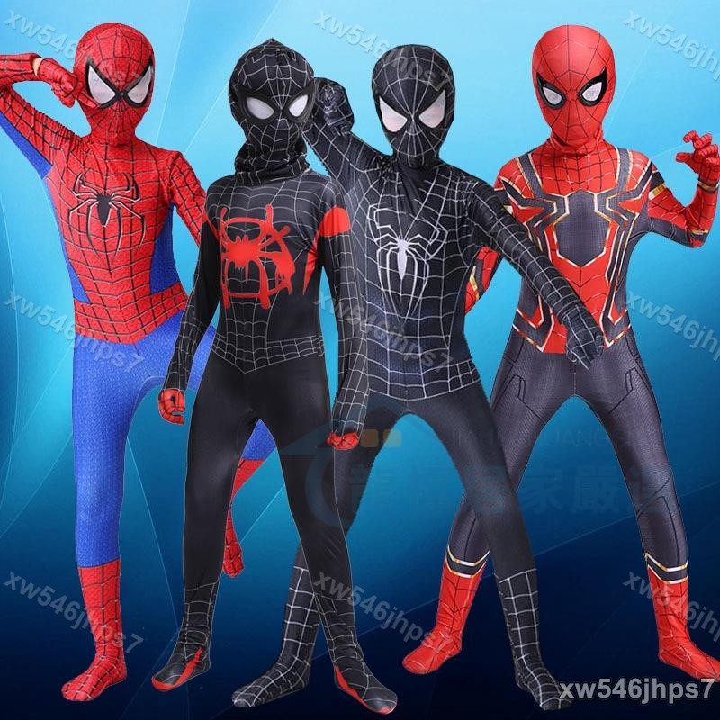 獨】(滿299發货)萬聖節必備蜘蛛人服飾 復仇者聯盟服裝 超級英雄衣服 cosplay鋼＆xw546jhps7