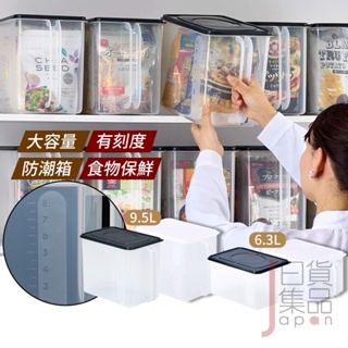 日本製Inomata透明握把收納箱2款｜儲物箱防潮箱收納盒食品儲存箱塑膠保鮮盒