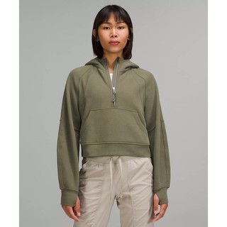Lululemon Scuba Oversized Half-Zip Hoodie XS/S medium olive
