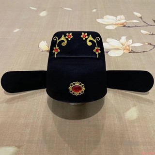 COS帽裝#新款新郎帽成人兒童古代官帽飛魚服錦衣衛帽明朝烏紗帽漢服帽