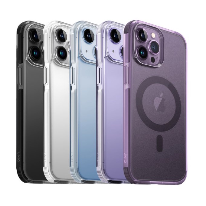 UNIQ◂ iPhone 14 Pro / Pro Max  Combat 四角強化軍規等級防摔三料保護殼 紫色