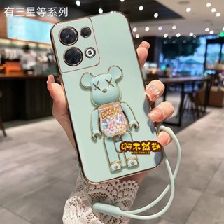 三星電鍍糖果熊防摔手機殼 適用S22 S21 S20 plus Ultra FE note10折疊360度旋轉支架保護殼