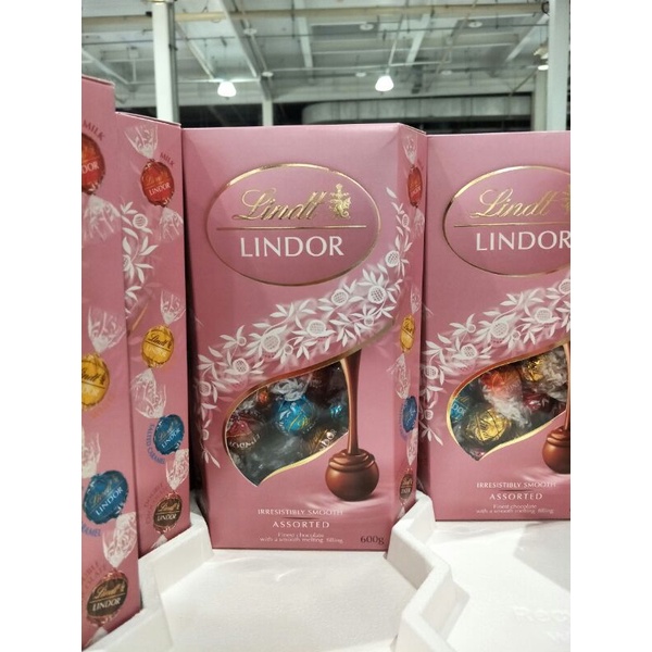 #656 Lindt Lindor 綜合巧克力粉紅限定版#218975# 好市多代購 巧克力