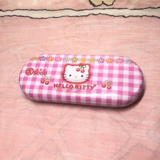 早期⋰1976-1999年 Hello Kitty 凱蒂貓粉紅鐵製鉛筆盒 絕版 Sanrio 三麗鷗 太平洋SOGO