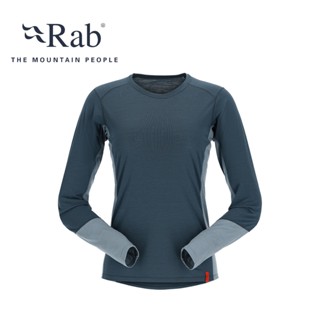 Rab Syncrino Base LS Tee 女款 羊毛混紡長袖排汗衣 登山排汗衣 QBL-33 獵戶藍
