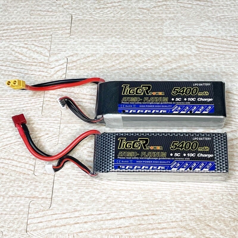 【玩美童年】現貨全新Tiger老虎 4S 鋰電池 14.8V 電池5400mah 30c T插 XT60 電池