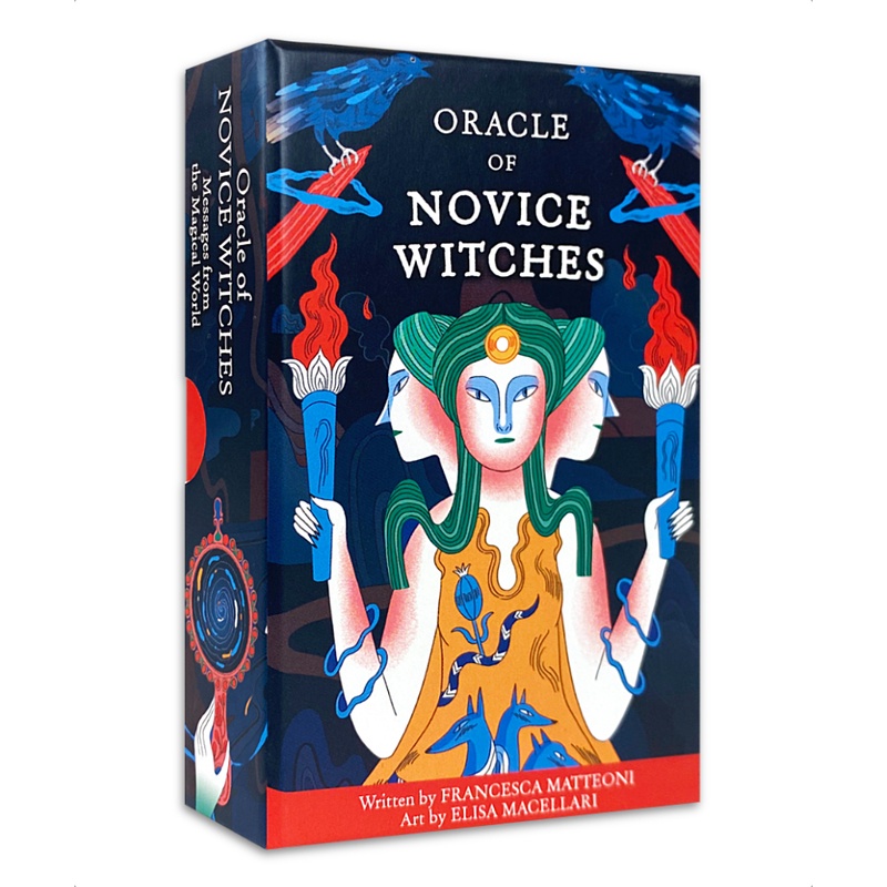 新手女巫神諭,贈中文翻譯｜Oracle of Novice Witches｜50張,神祕魔法預言【左西】