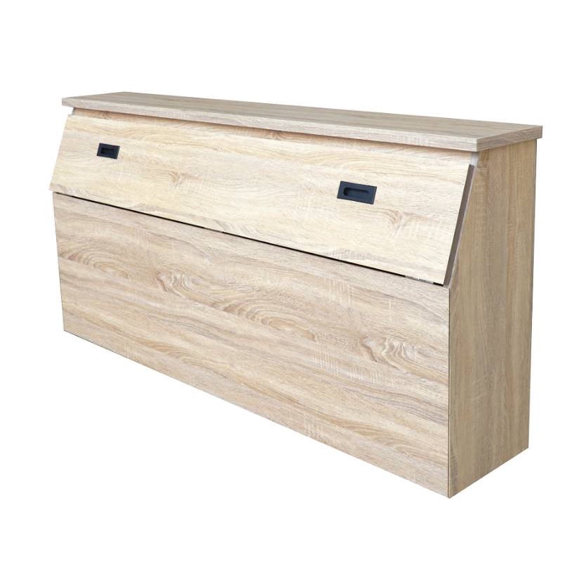 【萊夫家居】TS-6CTS：橡木色6尺雙人床頭箱【台中家具】收納櫃 被櫥頭 床頭可開啟 套房家具 防蛀木心板 台灣製造