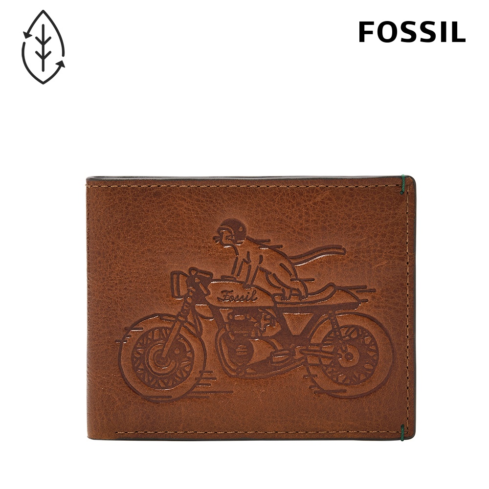 FOSSIL Bronson 真皮證件格皮夾-咖啡色 ML4562210
