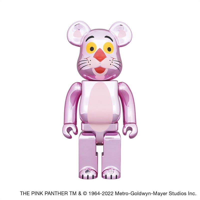 【無人島玩具】BE@RBRICK 庫柏力克熊系列 粉紅頑皮豹 500%、1000%