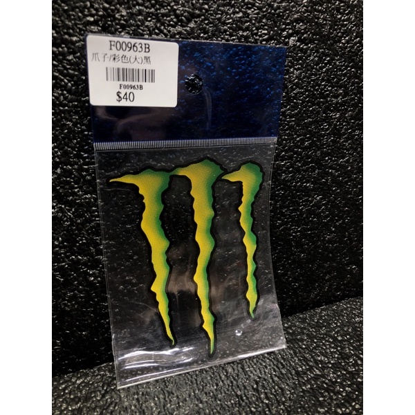 【聯宏騎士】鬼爪貼紙 10cm *8cm MONSTER