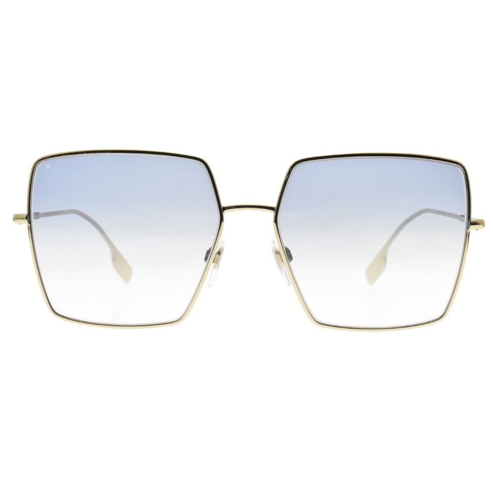 BURBERRY 太陽眼鏡  B3133 110919 經典格紋方框 墨鏡 - 金橘眼鏡
