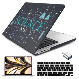 磨砂黑外殼 適用於MacBook Air Pro 13 14寸 A3401 創意保護殼 蘋果筆電霧面外殼帶注音鍵盤膜