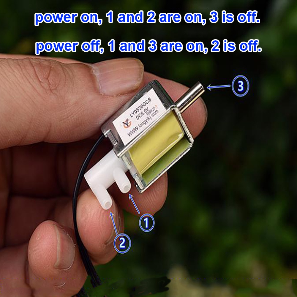 直流 6V 7.4V迷你微型電磁氣閥 排氣閥 洩氣閥開關二位三通小電動開關電磁閥