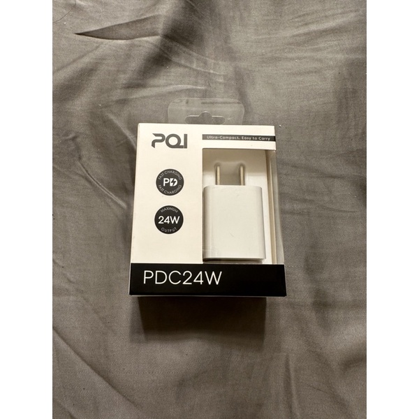 PQI 單孔USB-C 24W PD快充 充電器
