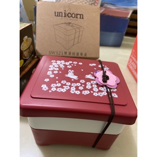 全新 unicorn 甜蜜雙層餐盒 便當盒 日式便當盒 可適用微波