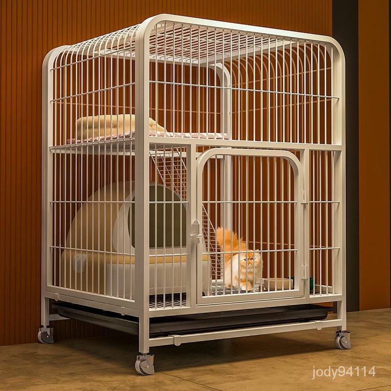 免運~貓籠別墅超大自由空間傢用貓籠子室內兩層帶厠所貓咪寵物貓捨貓屋 ZOZX