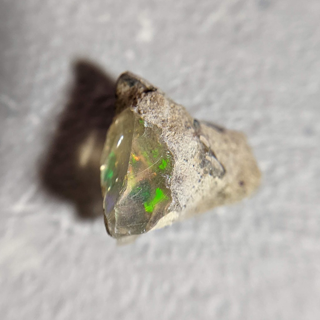 Opal 蛋白石 衣索比亞 澳寶 歐泊 10月誕生石 原石 原礦 礦標 礦石 礦物 金工 寶石-221151