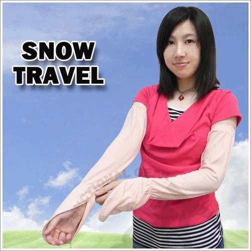 【SNOW TRAVEL】《UPF50+》神奇涼感紗-抗UV防曬護手型袖套.吸濕.排汗.透氣款/多色 AH-6
