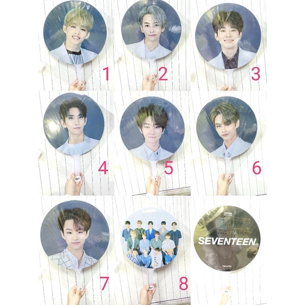 SEVENTEEN 扇子 seventeen 淨漢 崔勝徹 圓佑 珉奎 文俊輝 知勳 徐明浩 知秀 DK 崔韓率 順榮
