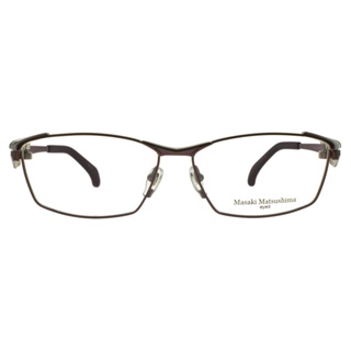 Masaki Matsushima 鈦光學眼鏡 MF1261 C2 機械感方框 眼鏡框 - 金橘眼鏡