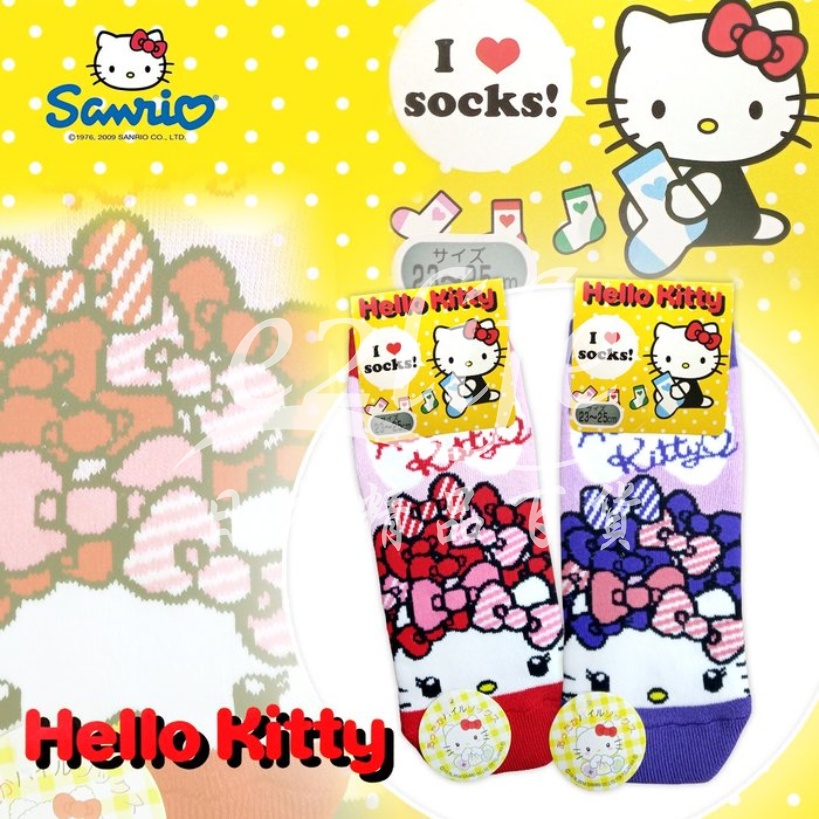 【e2life】日本 進口 Hello Kitty 女襪 運動襪 ＃3