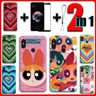 2 合 1 適用於 Redmi Note 5 AI Redmi Note 5 Pro 手機殼帶鋼化玻璃陶瓷螢幕保護膜飛天